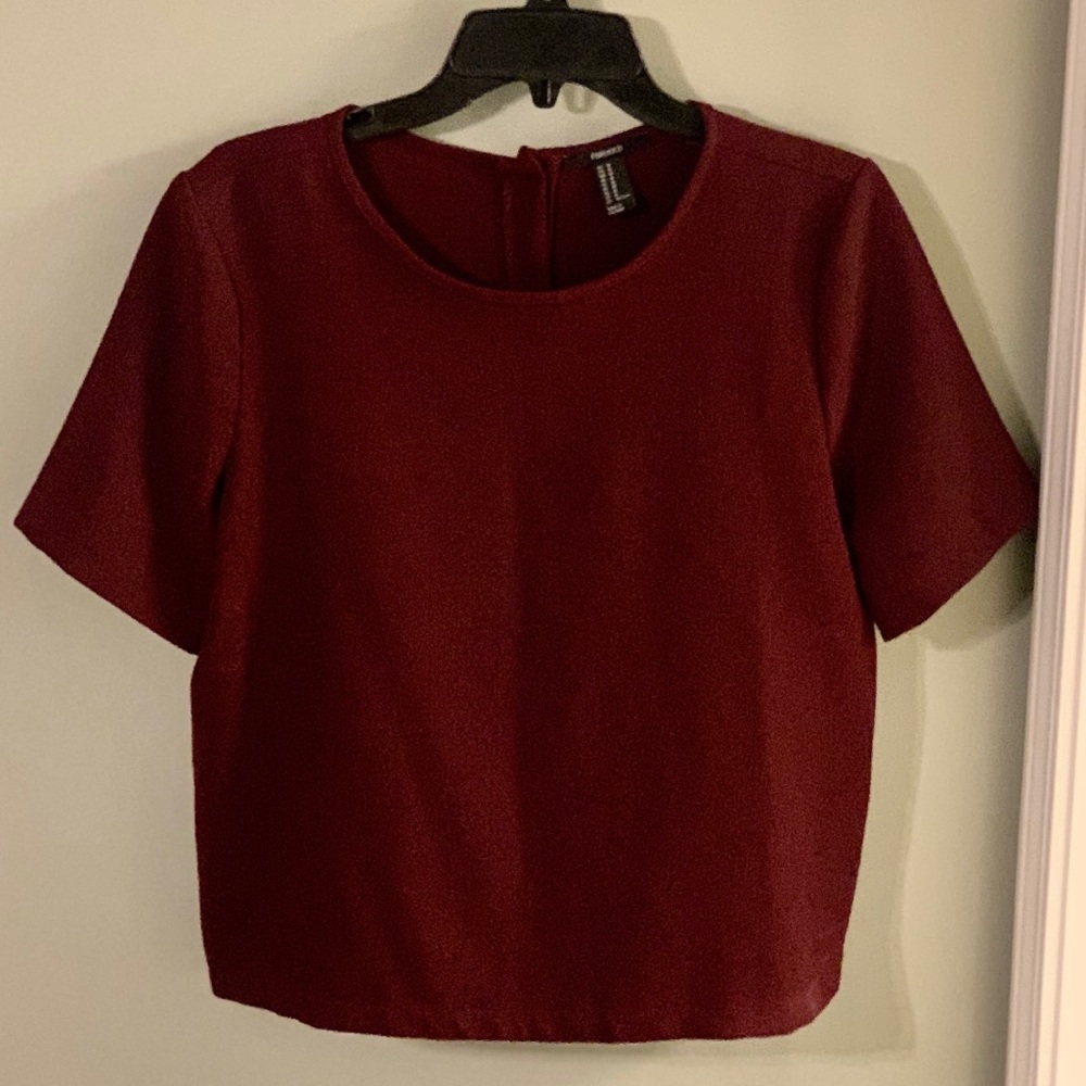 Burgundy Shell Top - Picture 3 of 3